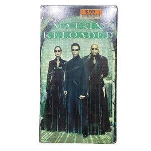 MATRIX RELOADED (VHS Tape, 2003) FACTORY SEALED! Keanu Reeves Wachowskis